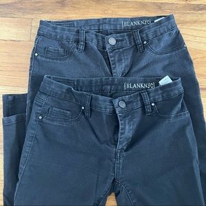 LOT 2 Blank NYC black denim jeans size 26